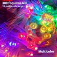 thumbnail image 1 of Serie de luces navideñas LED MULTICOLOR DOSYU 15 Metros 300 LEDs, 1 of 8