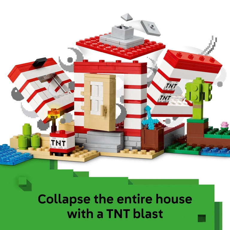 LEGO Minecraft The TNT Jungle House Building Set, 21275, 287 pcs