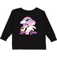 thumbnail image 3 of Inktastic Little Sister Unicorn Girls Long Sleeve Toddler T-Shirt, 3 of 5