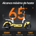 thumbnail image 4 of Motobici eléctrica Honey Whale U1S Amarillo, 4 of 8