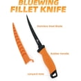 thumbnail image 2 of BLUEWING Couteau à Filet 1 Pce Lame en Acier Inoxydable Couteau à Désosser avec Poignées Antidérapantes et Étui de Protection, Taille 7 Po, Orange, 2 of 7