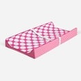 thumbnail image 3 of Bacati - Mix N Match Chevron/Dots Pink Girls Quilted Changing Pad Cover, 3 of 23