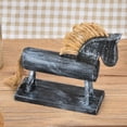 thumbnail image 4 of Caballo de madera Adorno Animal Estatuilla Caballo Estatua Escultura Decoración de mesa Adornos Regalos Artesanía Decoración de oficina ANGGREK Otros, 4 of 8
