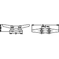 thumbnail image 2 of Sea Dog Open Base Cleat, 12", Flat Head Galvanized, 2 of 2