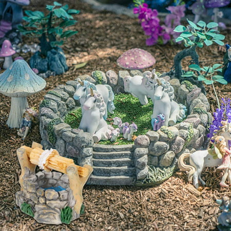 Miniature Wishing Well Fairy Garden, Miniature Zen Garden Ornaments