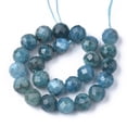 thumbnail image 2 of Natural Apatite Beads Strands Faceted Round 7.5-8x8mm Hole: 1mm 25pcs/strand 7.48 inch, 2 of 2