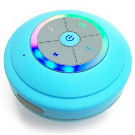 BT Shower Speaker with FM Radio Feature and LED Lights