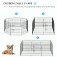 thumbnail image 4 of PawHut Dog Playpen Puppy Play Pen, Pet Exercise Fences for Outside Indoor, Foldable Dog Kennel, 30''H, 4 of 10