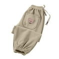 thumbnail image 2 of Piuwrlz Khaki Sweatpants Toddler Boys Cotton Jogger Pants Long Pant Khaki Size 1 Years, 2 of 3