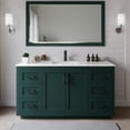 thumbnail image 2 of Wyndham Collection Miranda 66" Marble Single Bathroom Vanity in Green/Black, 2 of 7