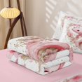 thumbnail image 5 of Homewish Pink Cute Axolotl Zipper Full Size Comforter Sets with Fitted Sheet and 2 Pillowcases,Rustic Flowers Blossom Zipper Bedding Set For Girl Kids,Reversible,4 Pieces, 5 of 7
