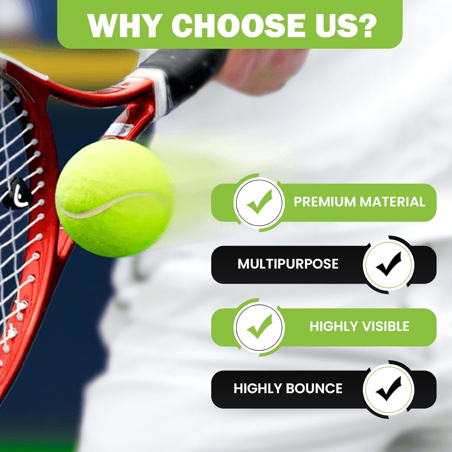 Tennis Balls, 80 Pack Bulk Tennis Balls Pressureless Tennis Ball, Come with Mesh Bag for Easy Transport, Pet Dog Playing Balls, Good for Beginner Training Ball