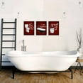 thumbnail image 4 of Hieng Blue Bathroom Decor Navy Bathtub Toilet Seat Wall Art Bathroom Rules Pictures Painting, 4 of 6