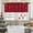 Red(gold Foil Print), variant on Christmas Valance for Kitchen, Gold Snowflake Foil Print Christmas Curtain Valance 18 Inch Length, Rod Pocket Red Short Curtains for Kitchen, 52" W x 18" L, 1 Panel