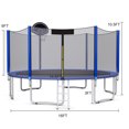 thumbnail image 2 of Gymax 16 ft Trampoline w/ Safety Enclosure Net Ladder Basketball Hoop, 2 of 10
