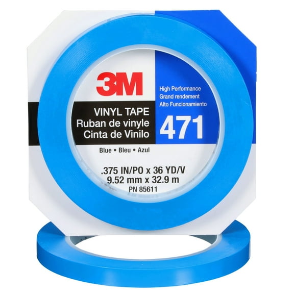 471Blu Tape 3/8X36Yd 8/Min