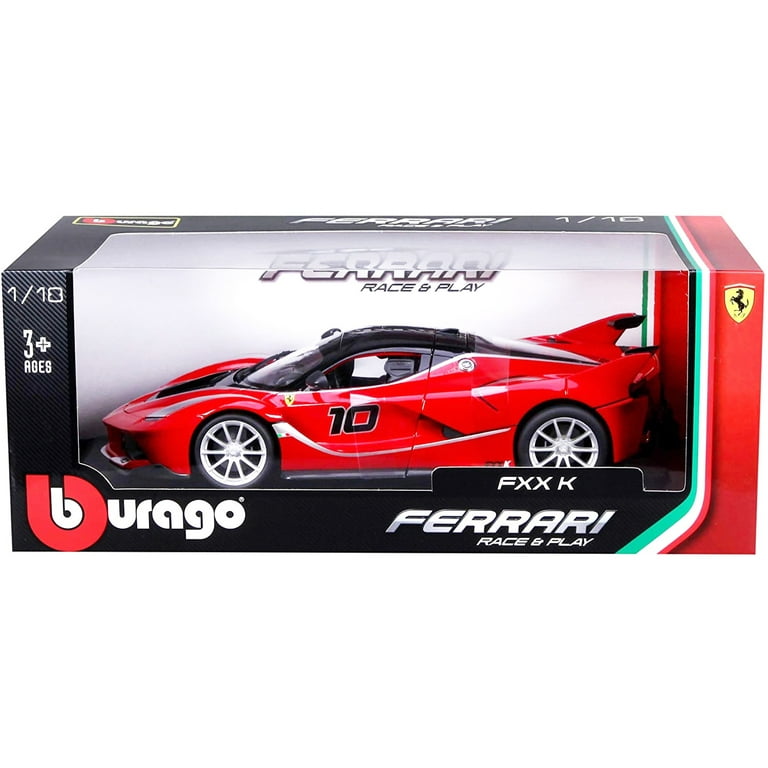 Ferrari FXX-K #10 Red 1/18 Diecast Model Car by Bburago - Walmart.com