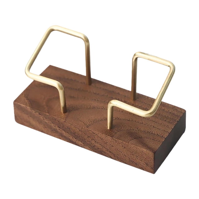 Organizador de de madera de escritorio de 11x5 cm para reuniones, conferencias accesorias versátiles versátiles de mesa de marco Marrón oscuro