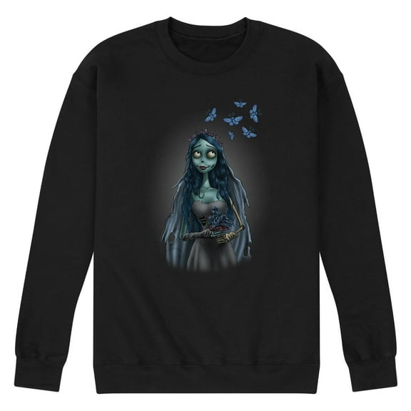 Corpse Bride - Even Zombie Brides Get Butterflies - Men's Crew Neck Fleece Pullover