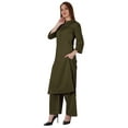 thumbnail image 3 of Bimba Traditional Indian Solid Dress For Women Indian Ethnic Kurta And Pants Palazzo Set, 3 of 7