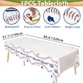 thumbnail image 3 of Baseball Party Supplies - Baseball Tableware Kit Including Plates, Cups, Napkins, Spoons, Tablecloth, Banner, Sports Party Pack for Kids, Baseball Fans Birthday Decor, 3 of 7