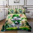 thumbnail image 1 of Erosebridal Animal Rabbit Coverlet Set King For Teens,Green Four Leaf Clover Bedding Set,St. Patrick'S Day Decor,Ultra Soft,3 Pieces, 1 of 5