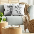 thumbnail image 5 of Ambesonne Saying Throw Pillow Cover 2 Pack, You are Stronger Wisdom Life, 18", Black and White, 5 of 5