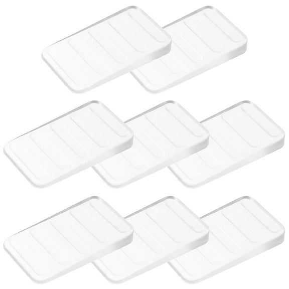 Topbathy 8Pcs Transparent Furniture Leveling Shims and Plastic Wedges for Stabilizing Tables and Appliances