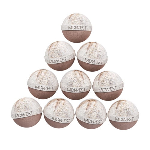 Buns of Cinnamon Luxury Bath Bombs -Set of 10 - Extra Large - 4.5oz
