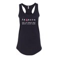 thumbnail image 2 of Don't Let Friends Alone Awareness Ladies Racerback Tank Top, Black, Small, 2 of 3