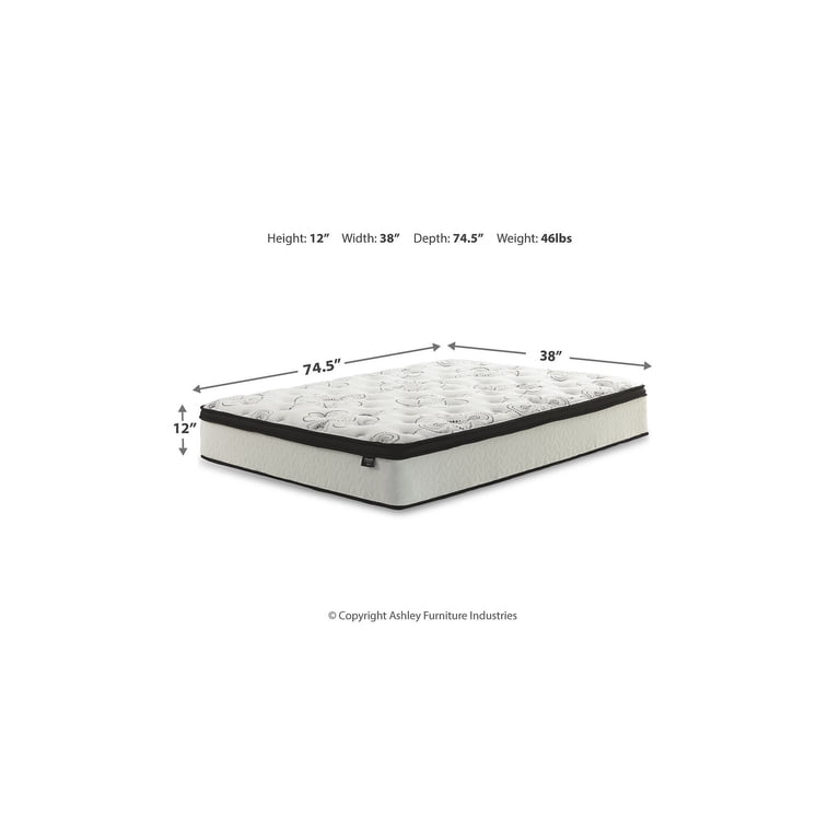 Signature Design by Ashley Twin Mattress - 12 Inch Chime Hybrid