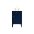 thumbnail image 3 of 21 inch single bathroom vanity in blue, 3 of 8