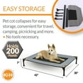 thumbnail image 3 of K&H Pet Products Original Pet Cot Elevated Dog Bed Gray/Black Mesh Large 30 X 42 X 7 Inches, 3 of 12