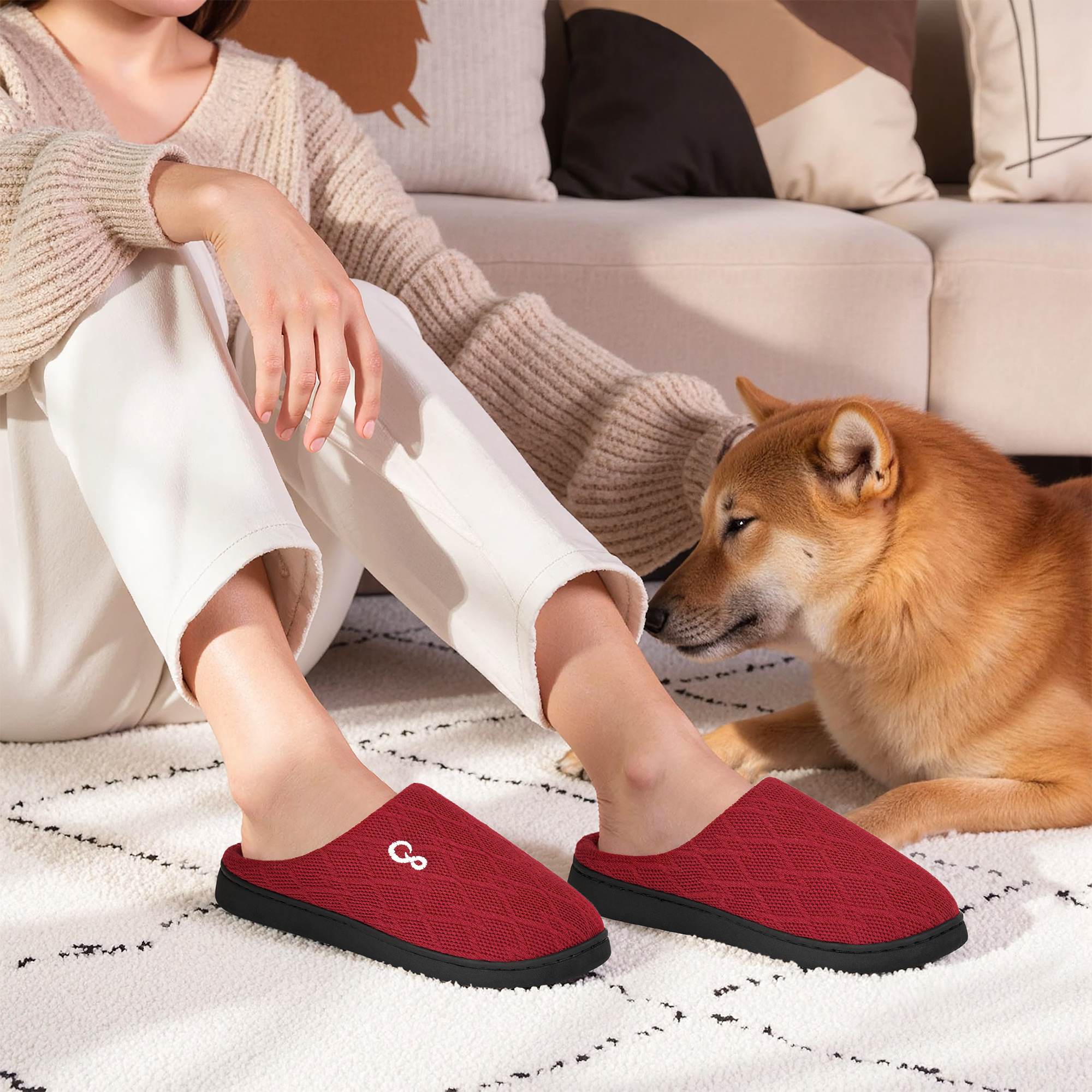 Ablanczoom Women's Memory Foam Fuzzy Slippers photo 4