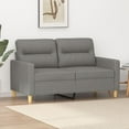 thumbnail image 1 of vidaXL 2-Seater Sofa Dark Grey 120 cm Fabric, 1 of 5