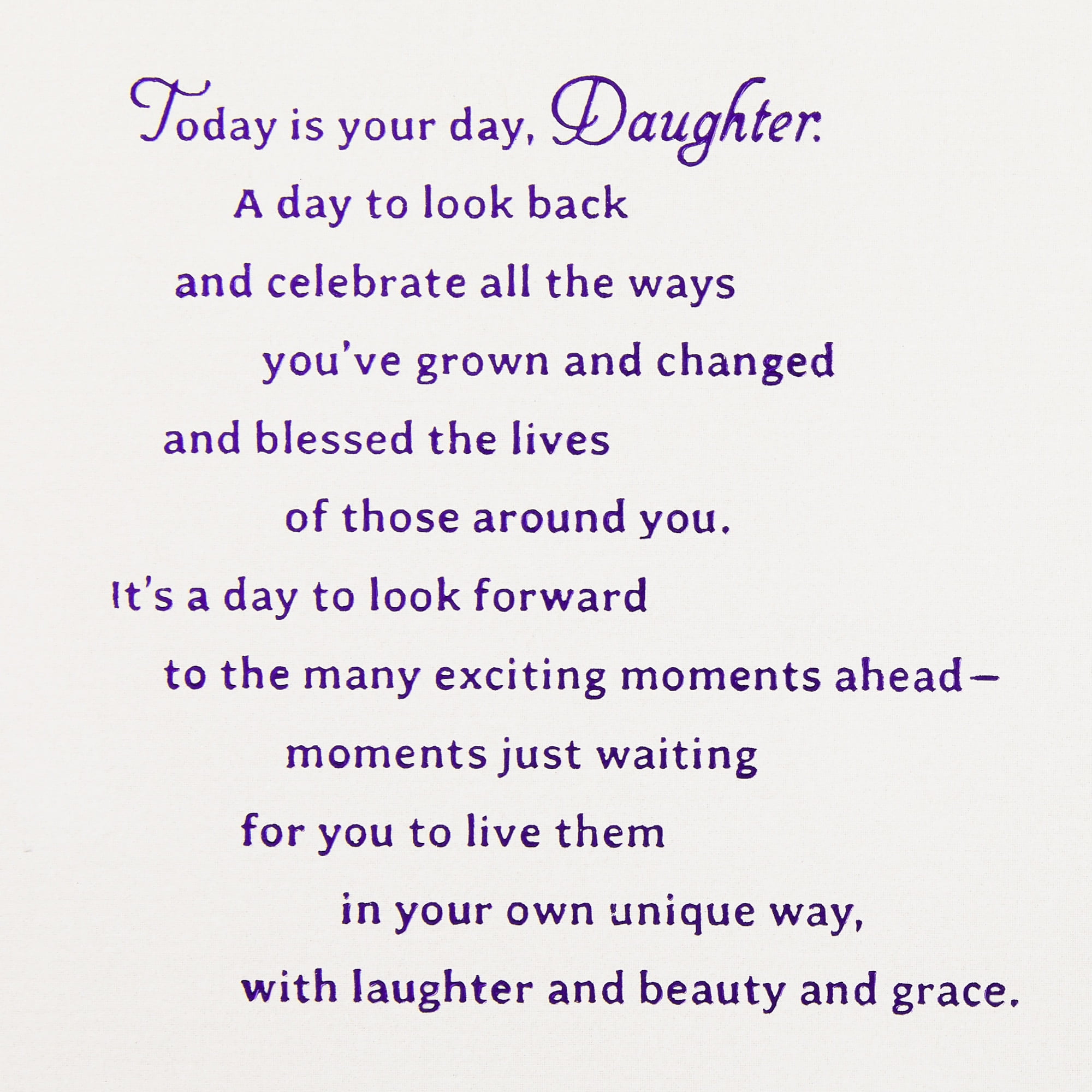 Hallmark Birthday Card for Daughter (All the Ways You've Grown)