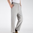 thumbnail image 4 of safuny Casual Pants for Men Solid Color Soft Loose Daily Fashion Fall Spring Trousers Comfy Lounge Casual Elastic Waist Full Length Pants with Pocket Gray XL, 4 of 4