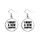 thumbnail image 1 of Quiero un nuevo campus Pendientes pendientes de plata colgantes joyas señora Unbranded M, 1 of 3