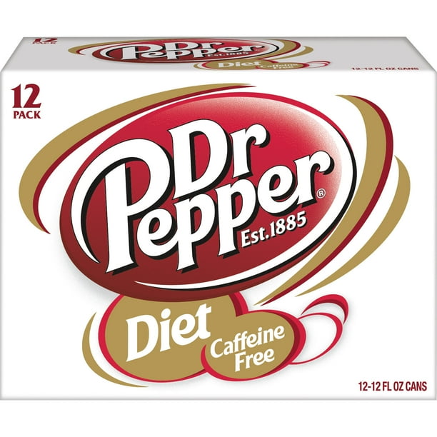Caffeine Free Diet Dr Pepper 12 Fl Oz Cans 12 Pack - Walmartcom