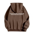 thumbnail image 5 of MHFRRA Sudadera con Capucha para Un Uso Cómodo y La Expresión de Ideas Marrón, 5 of 5