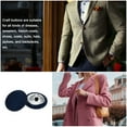 thumbnail image 5 of Unique Bargains 20Pcs  Fabric Cloth Covered Button 15mm Round Metal Sewing Buttons for Suits Blouses Sweaters, Navy Blue, 5 of 5