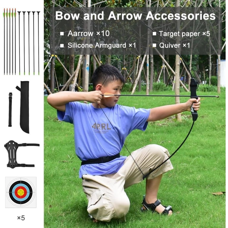 Youth Fiberglass Arrows Archery Recurve Bows Practise Shooting 24-28