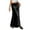 Black, variant on Velvet Maxi Skirts for Women Elastic High Waisted Drawstring Long Skirts Solid Color Full Length Fall Clothes (S, White)