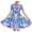 Purple, variant on QIPOPIQ Girl's Summer Van Gogh Art 3D Print Crewneck Short Sleeve T-Shirt Swing Dress Clearance