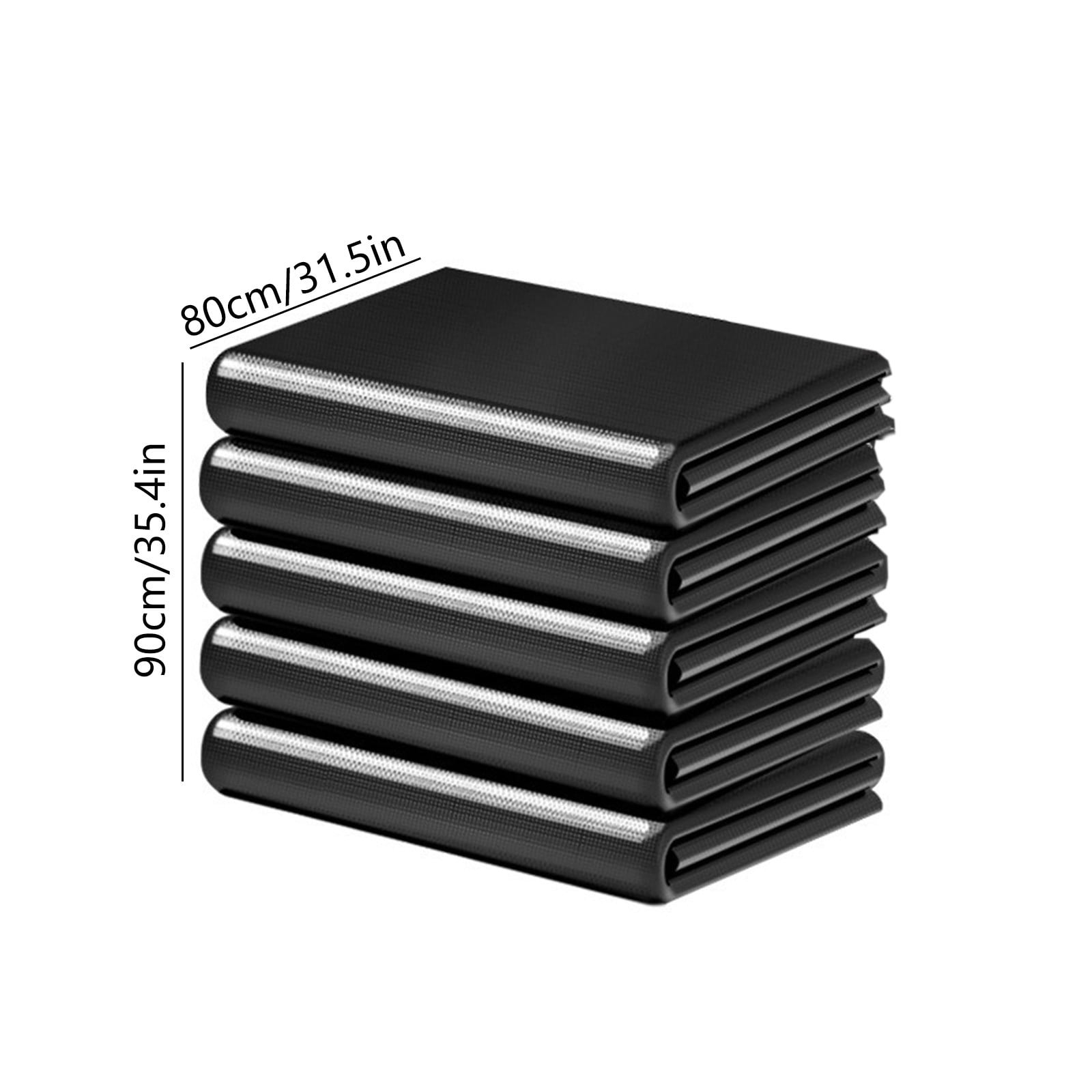 Hvmvliv Trash Bags Extra Large Garbage Bag Heavy-Duty 50 Bags 26-28 Gallon Large Black Garbage Bag Suitable for Home Office and Outdoor Use (31.5x35.4in)