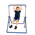 thumbnail image 1 of X FACTOR Gymnastics Bar for Kids, Foldable Kip Bar for Home, Adjustable Height Gymnastic Training Horizontal Bar, Sturdy Expandable Practice Bar for Children, Blue, 1 of 9