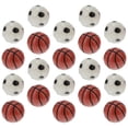 thumbnail image 3 of Miangastore Stable Material 20pcs Mini Soccer Ball Miniature Basketball For Mini House Dec, 3 of 8