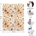 thumbnail image 4 of Pioneer Flower Floral Print Pattern Blanket,Comfortable Soft Lamb Wool Throw Blanket,All Season,Warm Lightweight Blankets for Sofa Bed Couch Living Room Chair,30"x40", 4 of 4