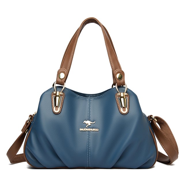 Bolso de mujer, bolso de mamá de mediana edad, bolso bandolera de hombro de color combinado, bolso de mano atmosférico
