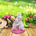 Lovely Cute Cat Resin Flower Pot Micro Landscaping Car Decoration